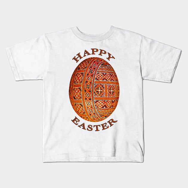 Happy easter day greetings Kids T-Shirt by Gogodzy